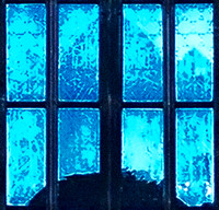 church window reflexion