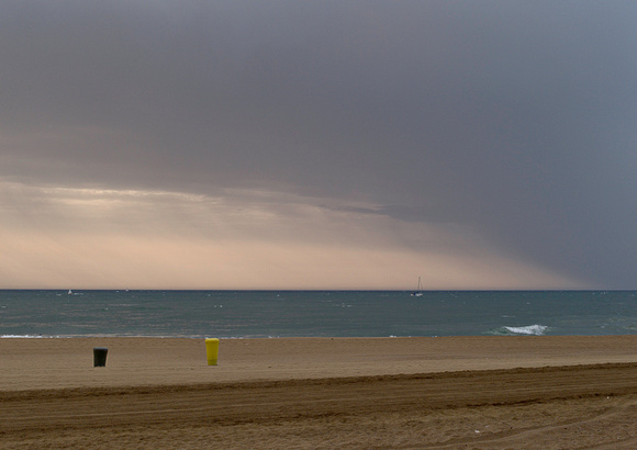 beach and storm